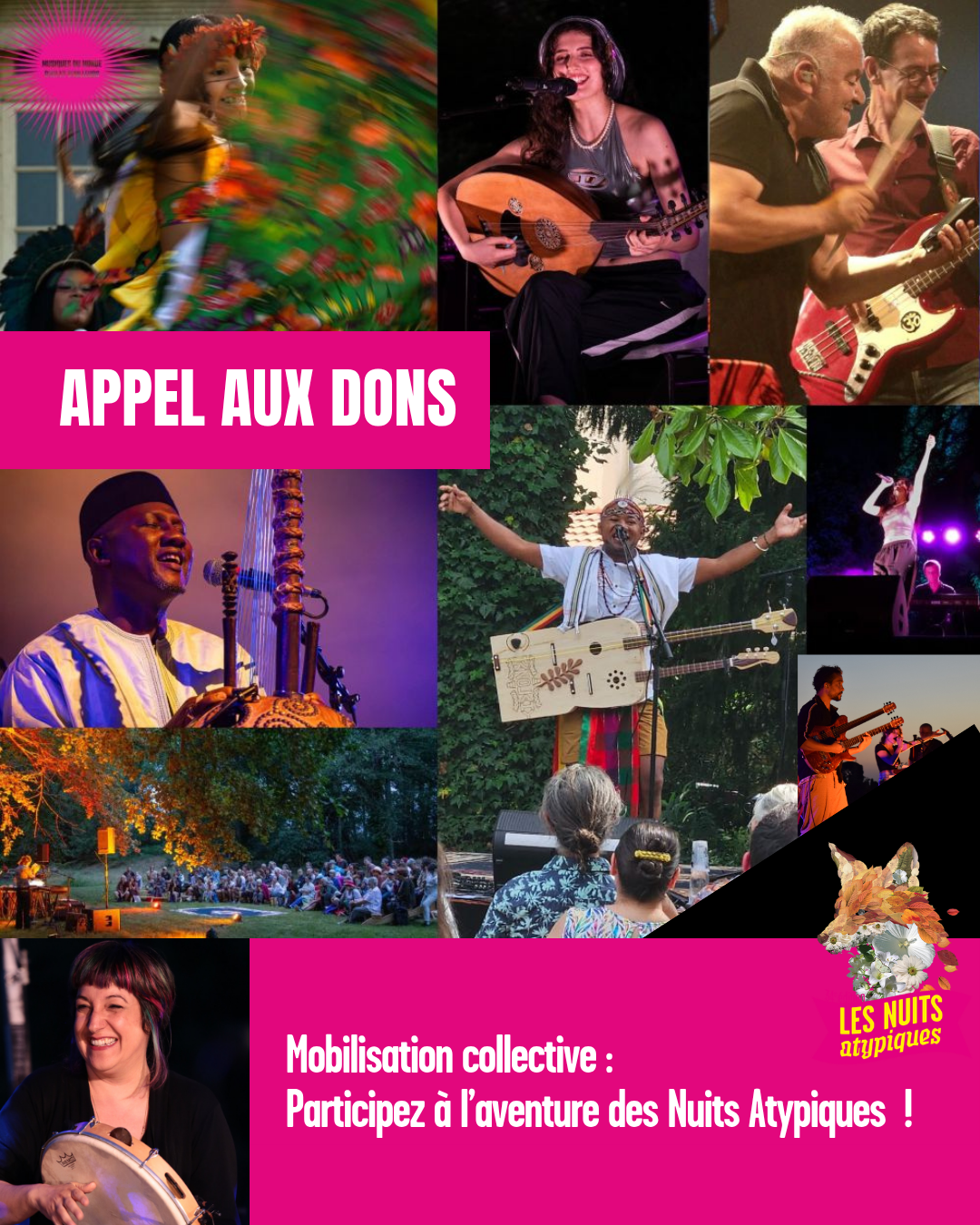 Image appel aux dons Nuits atypiques 2025